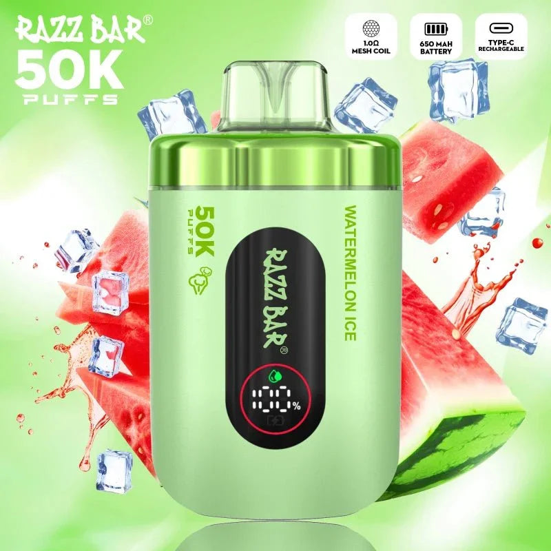 Caja Vapers Desechable Razz Bar 50000 Puffs 50k - Mi tienda
